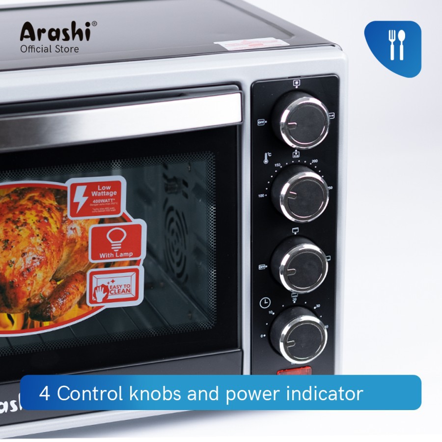 ARASHI Oven Listrik P33A 33  A Kapasitas 33 Liter