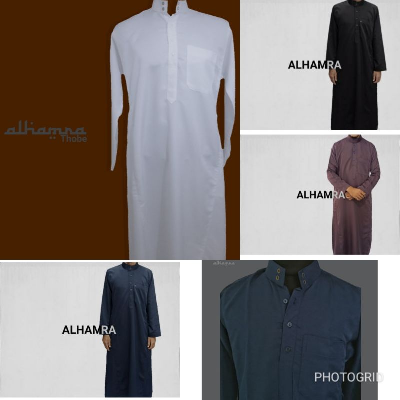 Jubah Saudi / Gamis Pria model Al haramain Al aseel daffah alshiaka