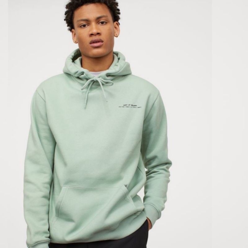HOODIE Let It Bloom Green H*M
