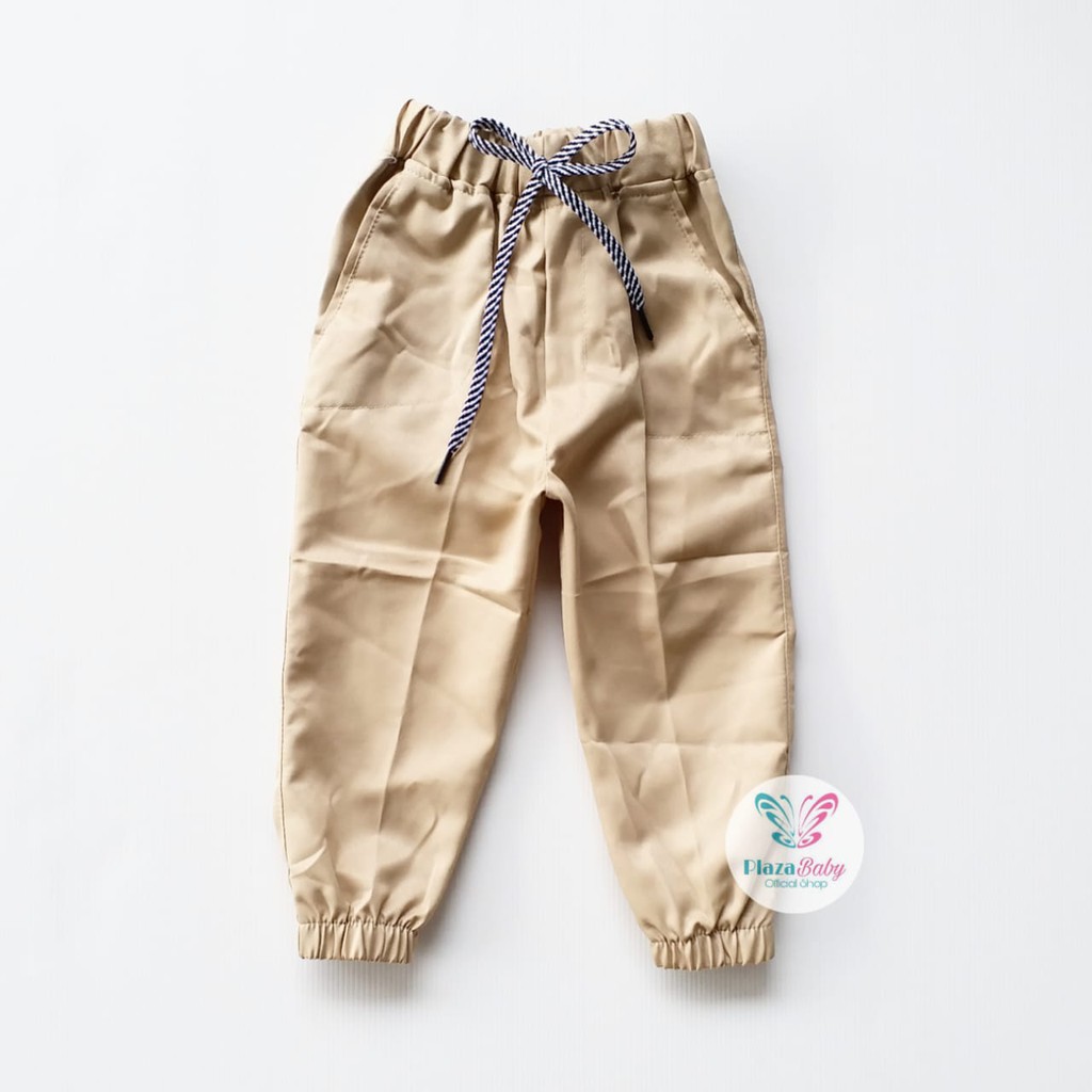 Plazababyku CELANA C JOGER TALI PANJANG POLOS celana pants anak laki premium