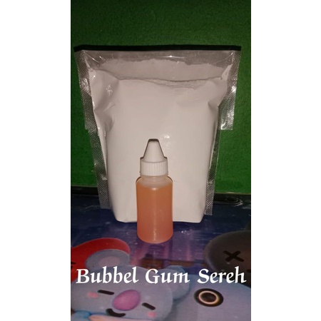 

TEPUNG MARUCI 500g DAN ESSEN BUBBLE GUM SEREH 30ml