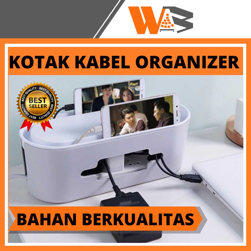 COD Kotak Organizer Kabel Charger Wire Cable Management Box Kotak Organizer Kabel Doff Minimalis Charger Wire Cable Management Box - Kotak Kabel - Kotak Charger