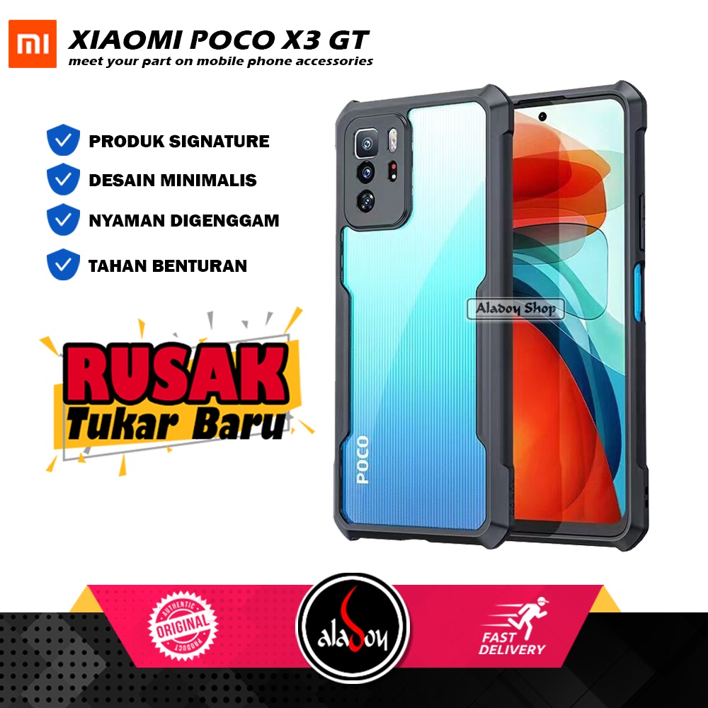 Case XIAOMI POCO X3 GT 2021 Armor Fusion Shockproof Transparent Premium Casing