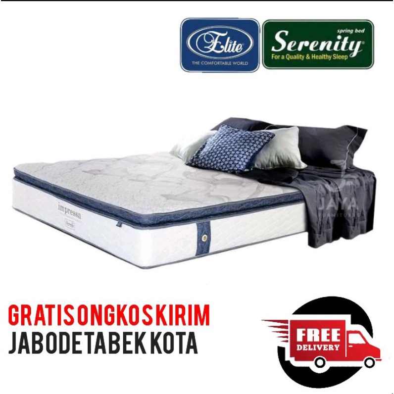 KASUR SPRINGBED IMPRESA POCKET LATEX 120 X 200 SERENITY || MATRAS ONLY