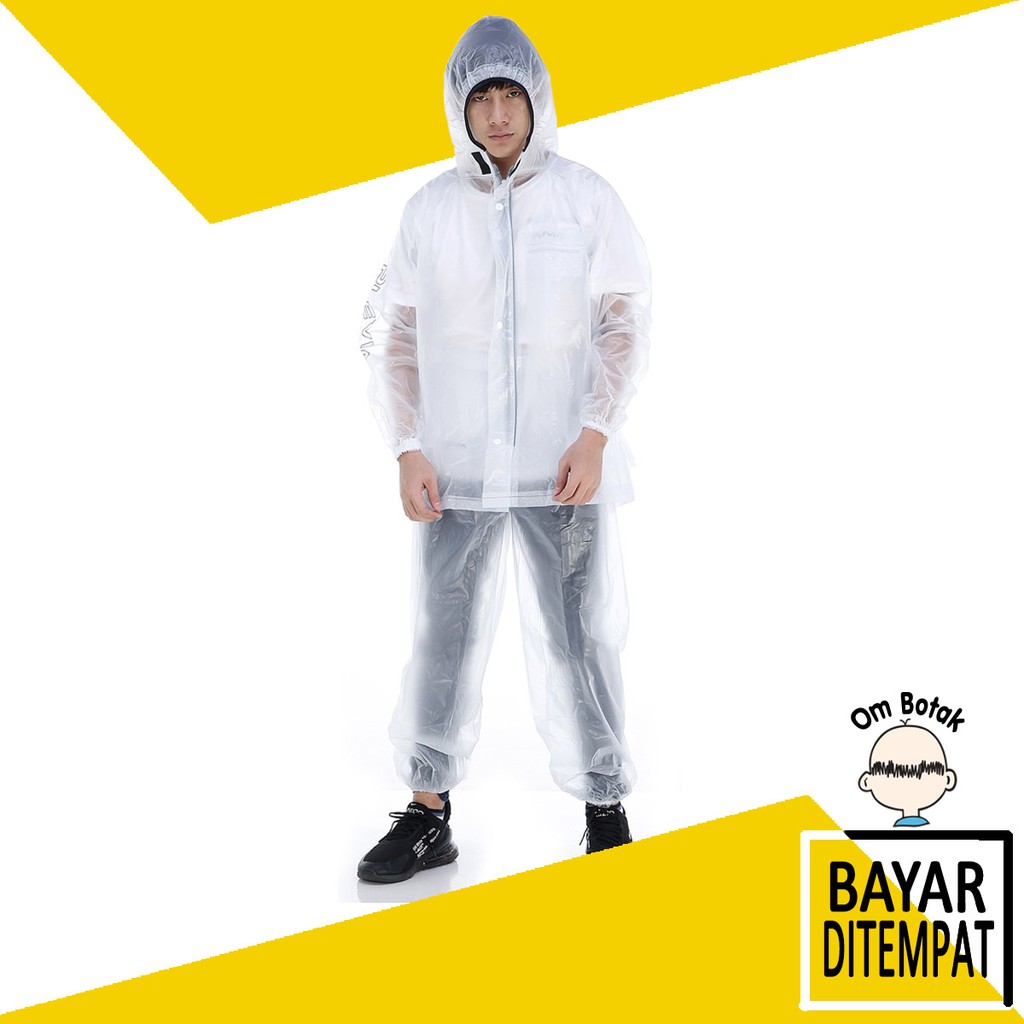 Jas Hujan Jaket Celana Plevia 7001 Diamond Adventure tugas negara bos mantel transparan bening