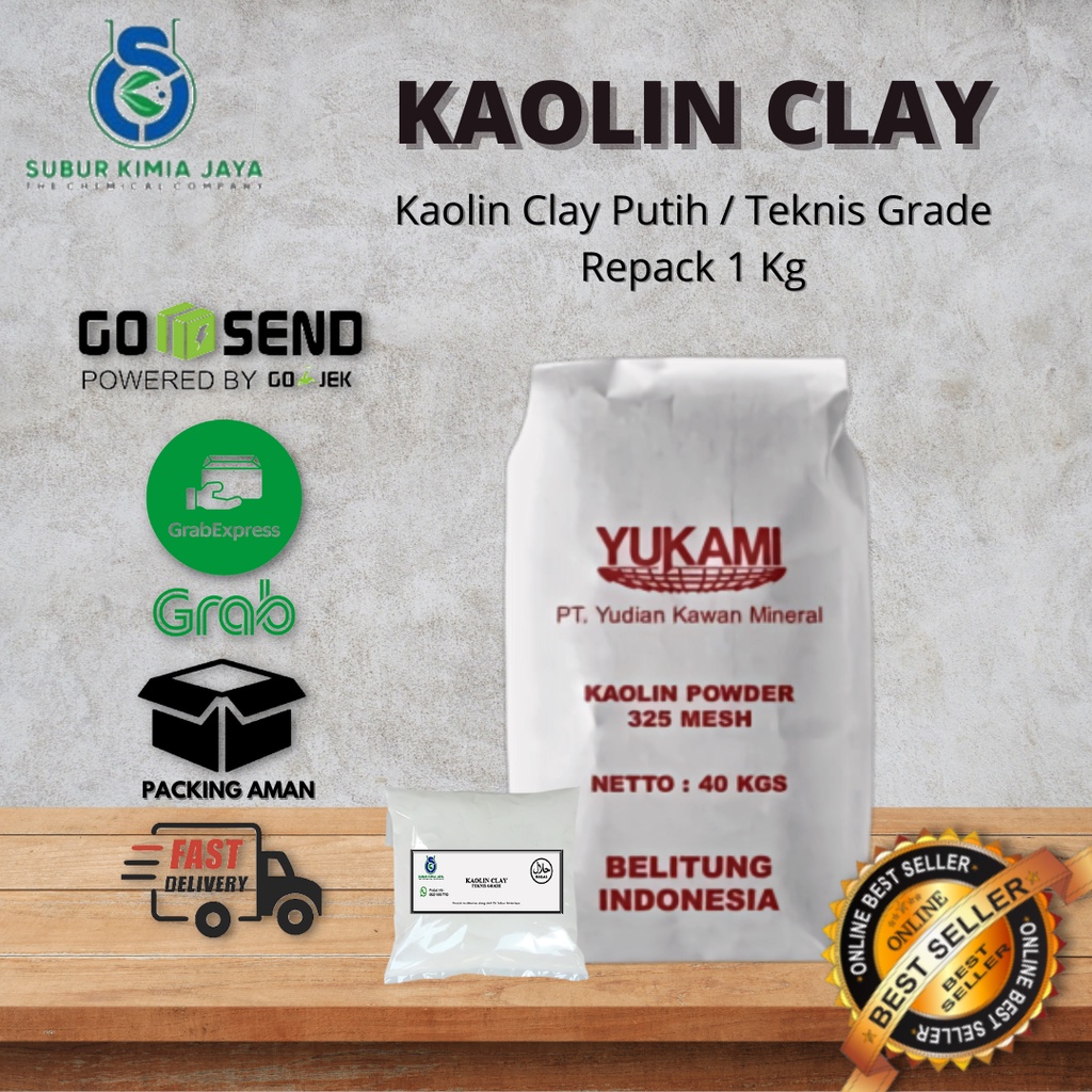 

Kaolin Clay Teknis 1 KG Premium