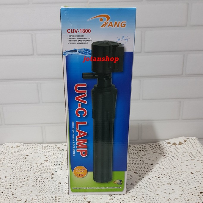 YANG CUV 1800 POMPA MESIN FILTER INTERNAL PUMP LAMPU UV 11W CUV1800 11 WATT