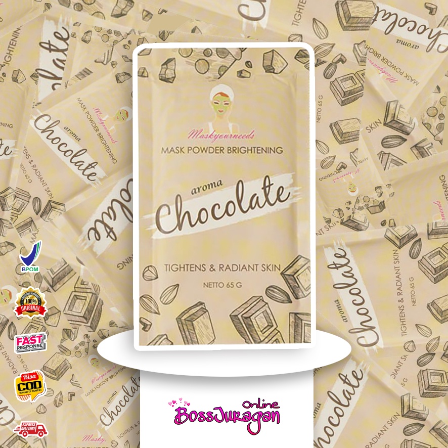 (BOSS) MASKER Maskyourneeds CHOCOLATE BPOM 65G