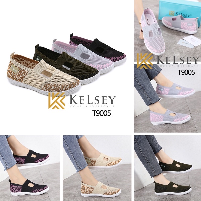 (GRATIS ALAS KAKI) NICOLE Sepatu Flat Shoes Wanita  / Sepatu Flyknit Wanita  T9005