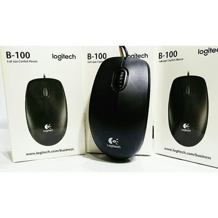 Mouse Logitech B100 - Mouse USB Optical B100 100% original garansi resmi