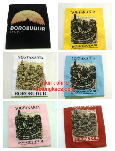 KAOS BOROBUDUR | Kaos oleh-oleh borobudur dewasa | remaja | anak-anak