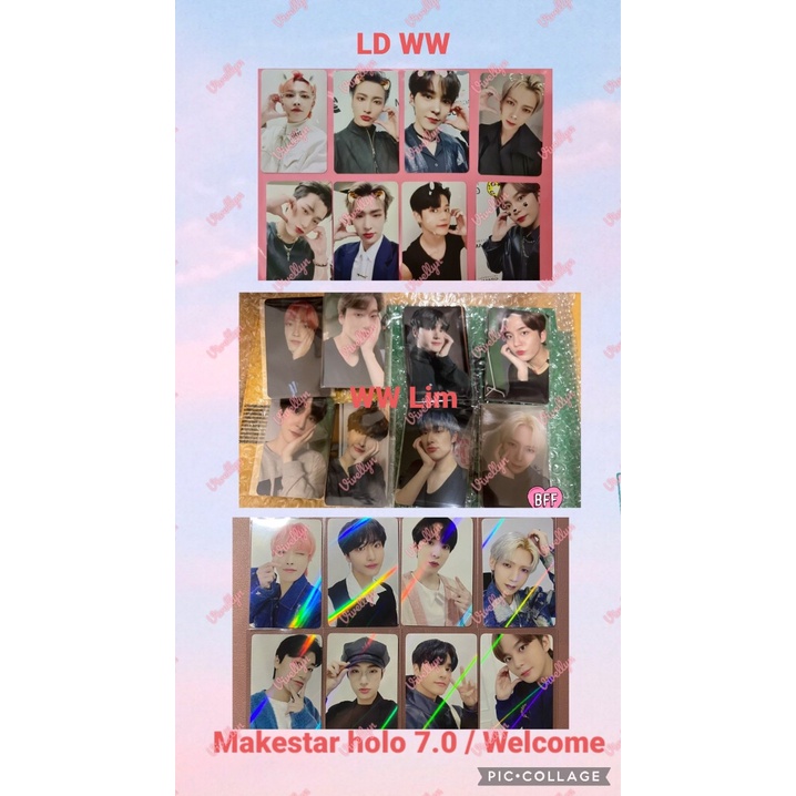 (READY) PC Ateez Fever EPILOGUE LD WW Wonderwall , WW Lim , Makestar Holo 7.0 Welcome Seonghwa San