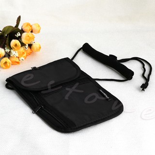 Dompet Pouch Gantung Di Leher Dalam Pakaian Untuk Keamanan Travel Tempat Penyimpanan Uang Kartu Shopee Indonesia