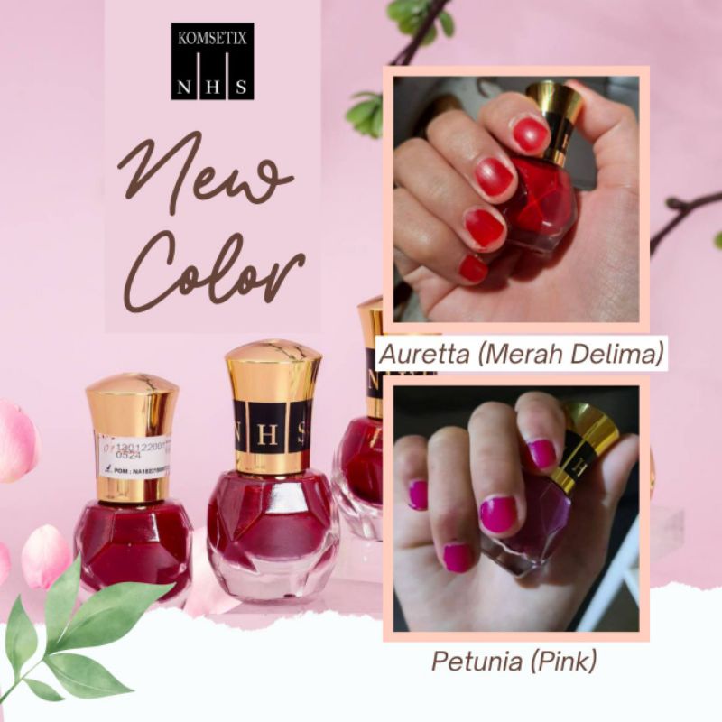 Gloria Nail Color NHS 5ml/Kutek Halal Sah Solat/Kutek Kuku Halal