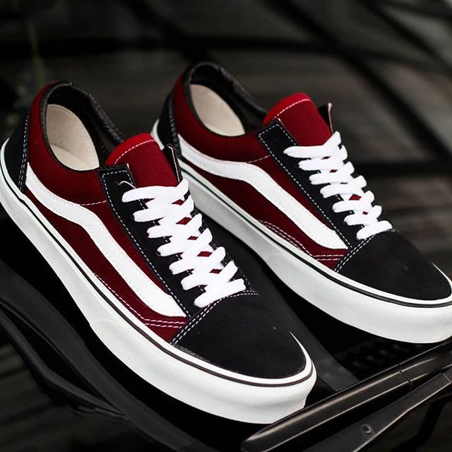 SEPATU SEKOLAH CLASSIC PRIA VANS OLD SKOOL ORIGINAL PREMIUM COMBI WARNA VANS ABU HITAM / VANS MERAH HITAM / VANS PUTIH HITAM TERMURAH