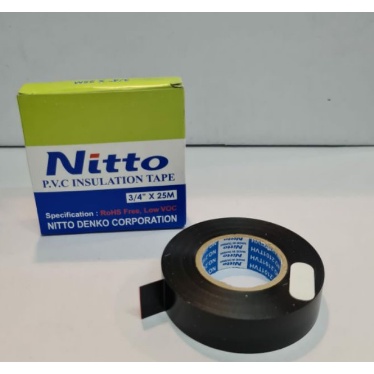 

Isolasi Listrik Hitam Nitto PVC / Hitam