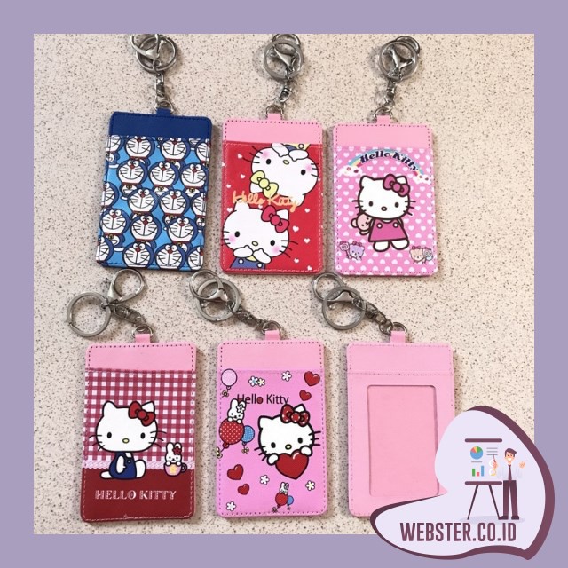 

WE855 NAME TAG & ID CARD HOLDER NAME TAG HELLO TOYS KITTY NAME TAG DORAEMON BAHAN KULIT SINTETI