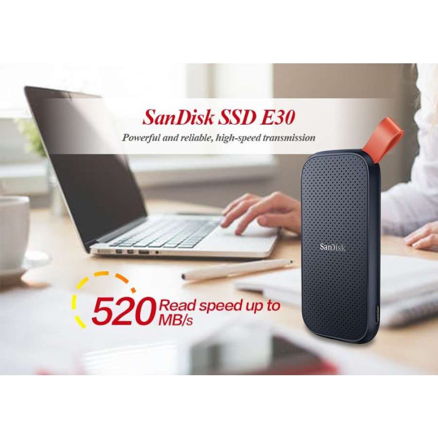 SanDisk Portable SSD E30 1Tb l 2Tb l 480GB USB 3.2 Original - Garansi Resmi 3 Tahun