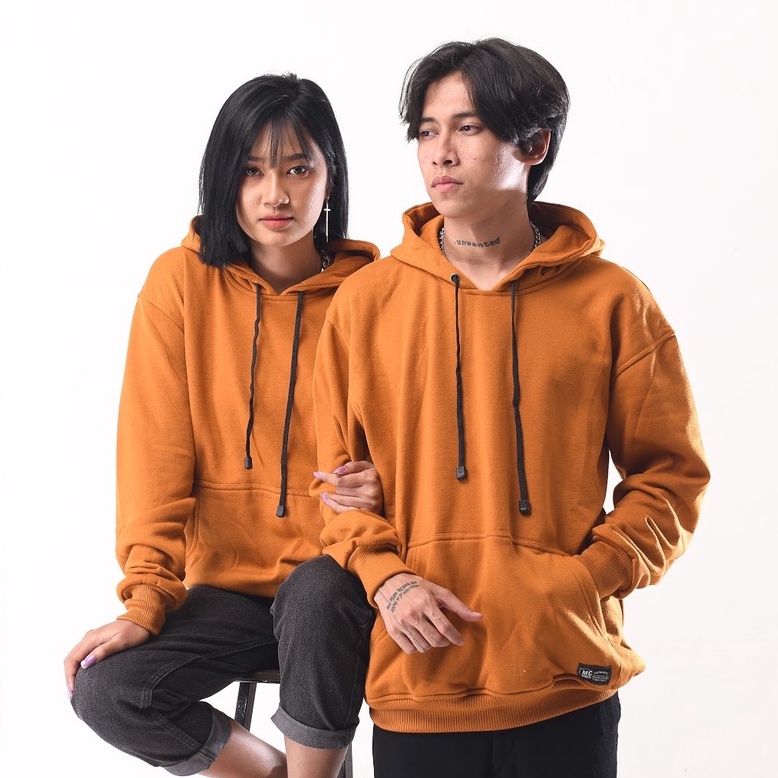 Mcvois Sweater Hoodie Polos Mustard Pria Wanita Premium