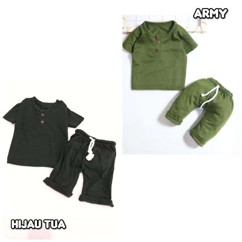 Baju Setelan Bayi Anak Laki laki Perempuan Setelan Joger Anak Usia 0-3 Tahun Playset Joger Bayi Unisex