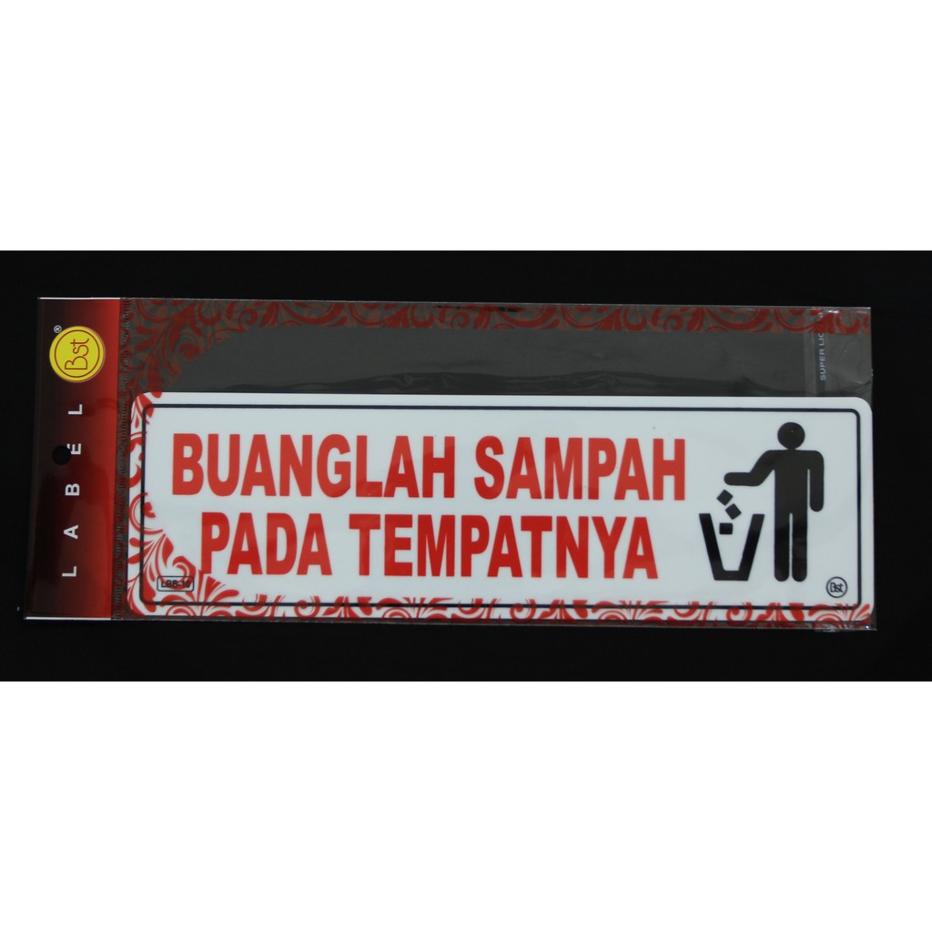 

Label Akrilik Buanglah Sampah Pada Tempatnya Besar