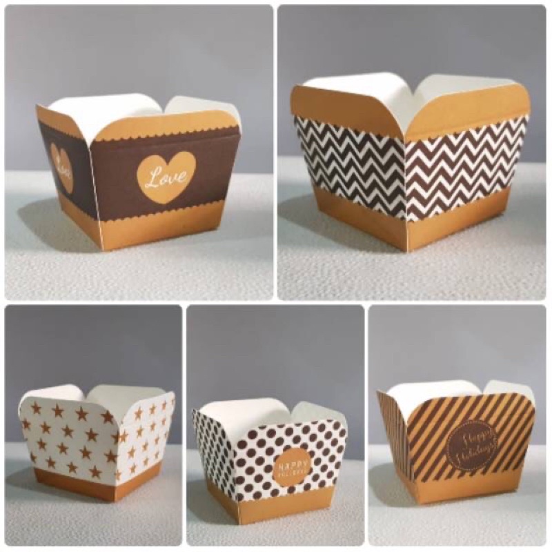 

Muffin Cup/ kertas panggang roti laminating motif