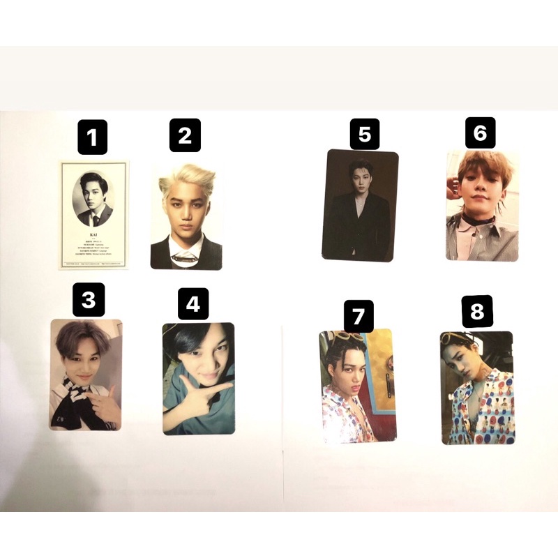 pc kai / photocard kai exo