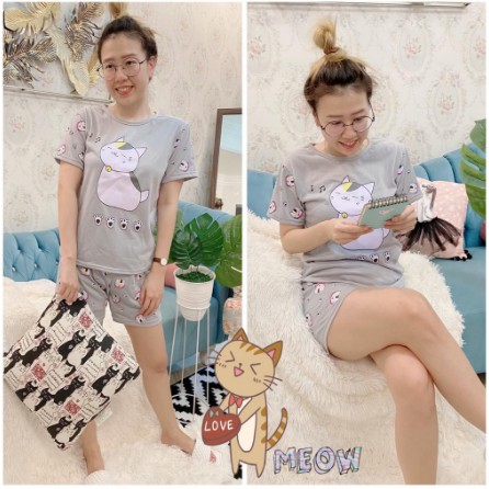 FASHION BAJU TIDUR || PIYAMA LENGAN PENDEK LONCENG LONCENG || BAJU TIDUR KONVEKSI TANAH ABANG