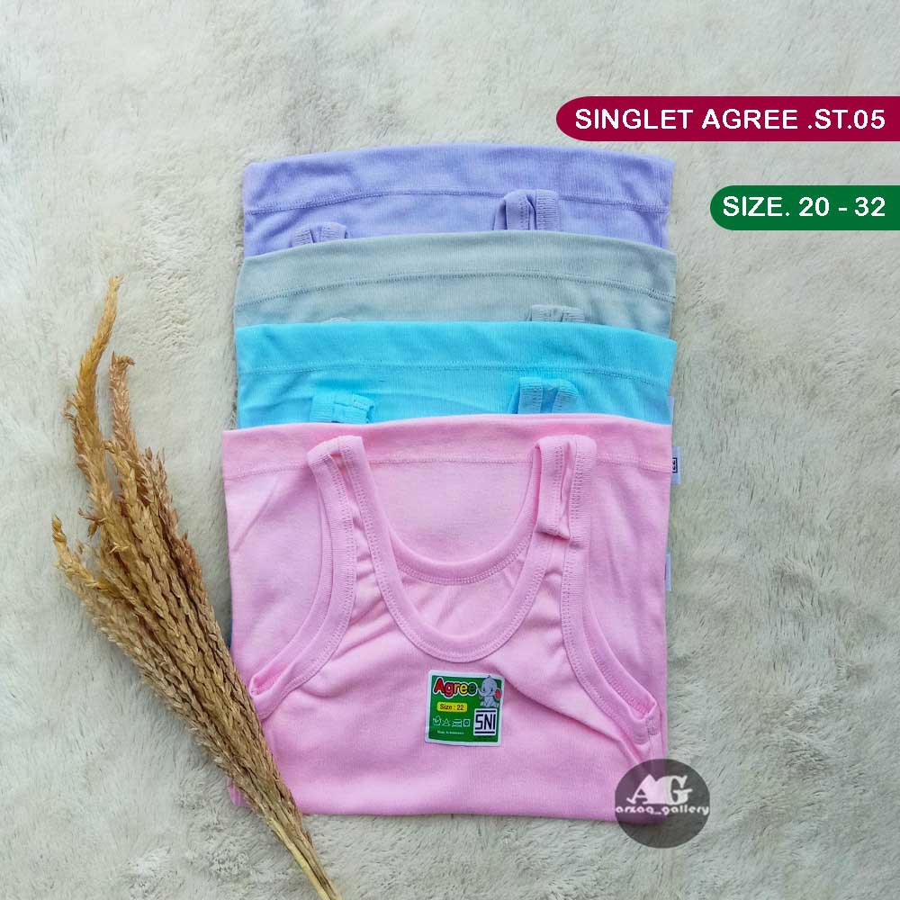 6 Pcs - Singlet anak agree ST 05 | singlet agree anak | singlet agree anak berkualitas