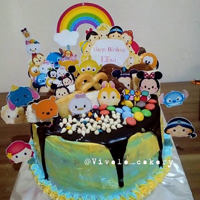 

Kue ultah dripping cake 20 cm
