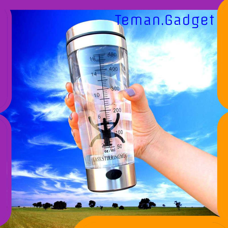 TG-OL045 BOTOL MINUM PROTEIN ELECTRIC SHAKER PORTABLE OTOMATIS 450ML - 1505