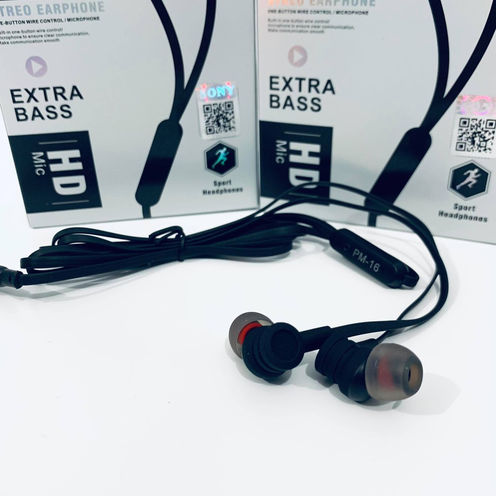 HEADSET HANDSFREE EARPHONE SONY PM-16 SONY EXTRA BASS