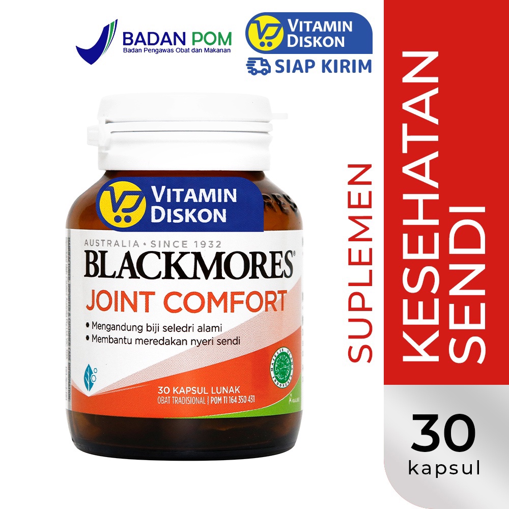 BLACKMORES JOINT COMFORT BPOM KALBE - 30 TAB | Suplemen Kesehatan Sendi. Asam Urat Dan Rematik