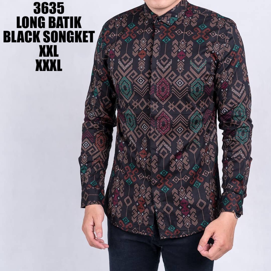 NEW ARRIVAL DISTRO BATIK PRIA JUMBO BORDIR SOGAN HRB026 BATIKAF NOTOARTO BATIK IPNU-IPNU HEM PRIA l-KODE 3635