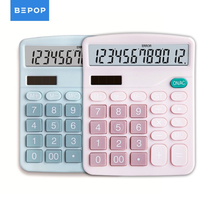 

CODE310 Bepop Kalkulator Meja 12 Digit Desktop Calculator Karuida