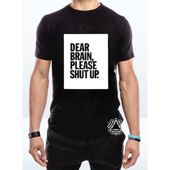 Kaos Tshirt Baju Combed 30S Distro Dear Brain Please Shut Up