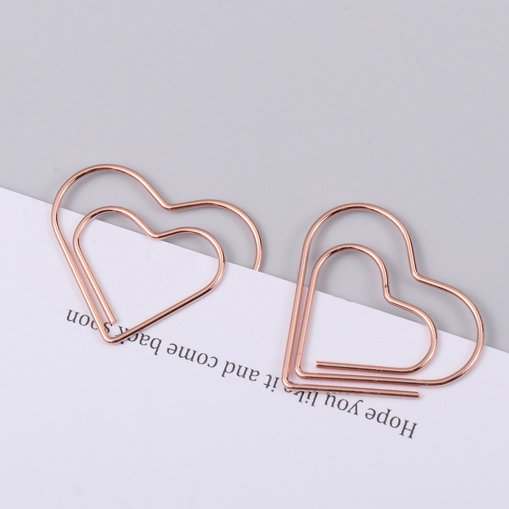 Klip Warna Rose Gold untuk Pembatas Buku / Scrapbook