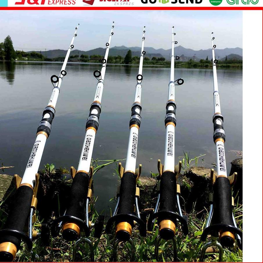 ㄱ Joran Pancing Carbon Fiber Laut Telescopic Antena Panjang 2,1m 2,4m 2,7m 3,0m Ghotda ⇛