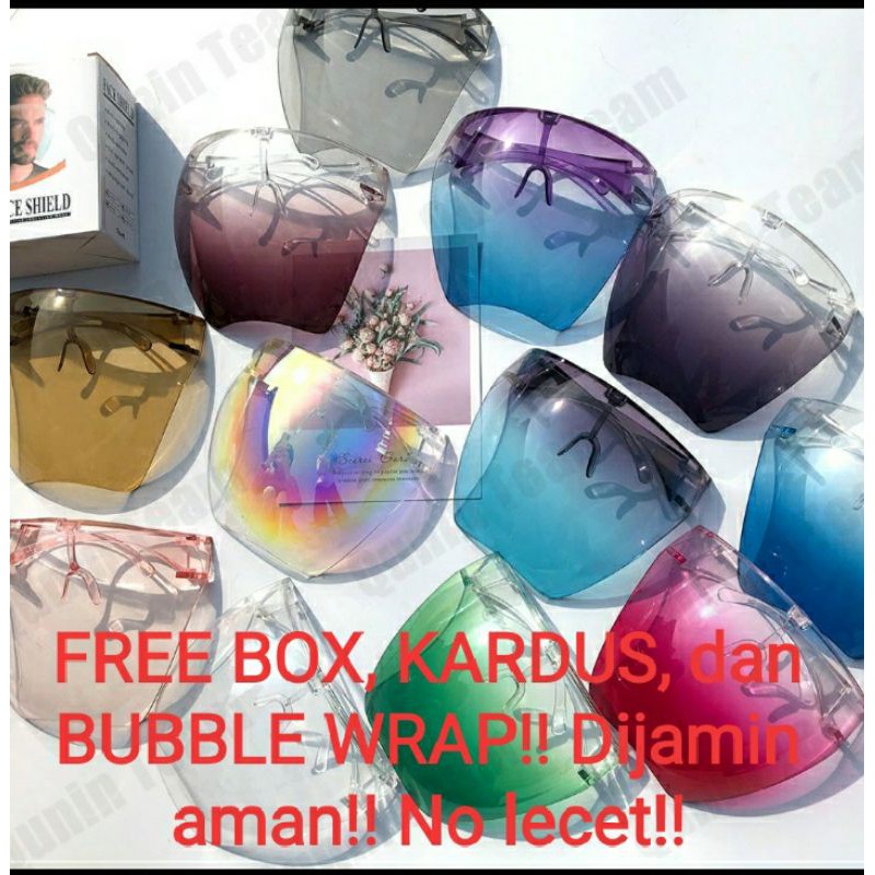 READY STOCK Face shield Akrilik acrylic warna Nagita kacamata Premium Import  ORI