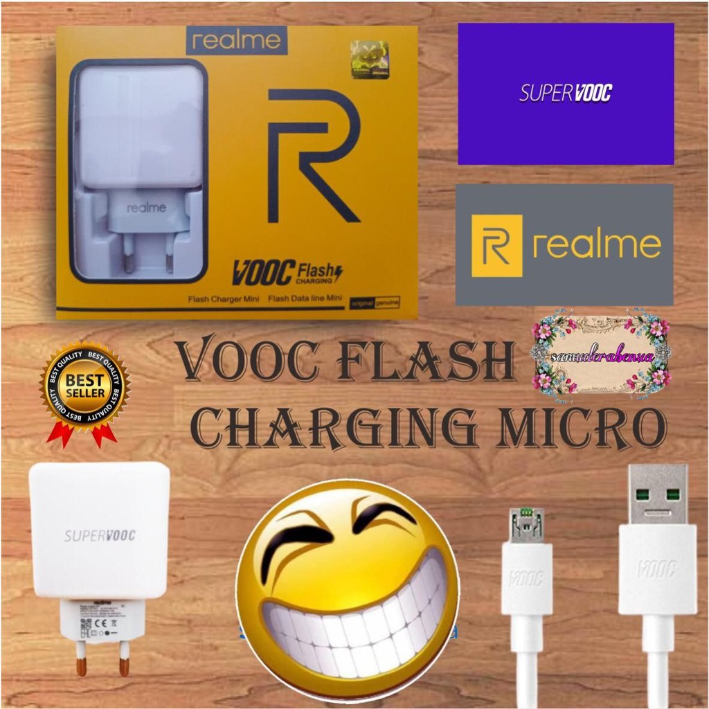 BM055 Charger Cashan Casan Realme Super Vooc Fast Charging Original USB Micro dan tipe c SB960