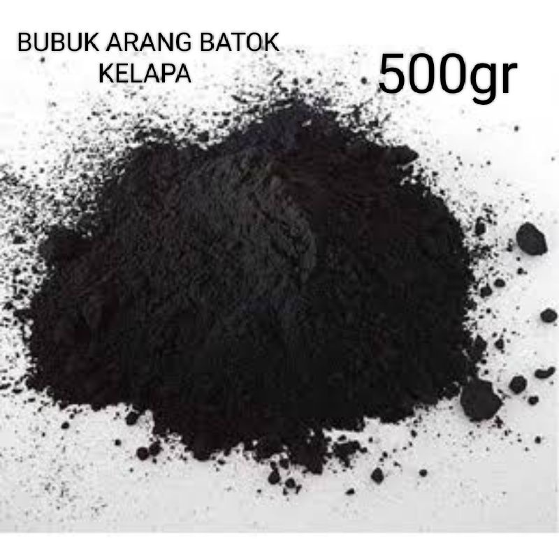 bubuk murni arang batok kelapa 500gr /batok kelapa/pupuk kalium arang batok kelapa