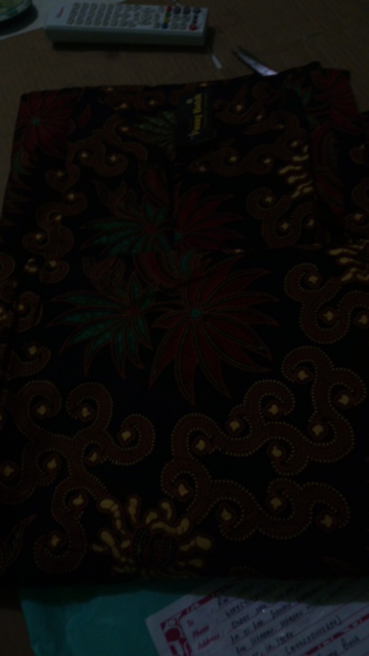 Maura Couple - Sania Ruffle Sarimbit Batik Ori Kemeja Gamis Batik Sogan Ulir