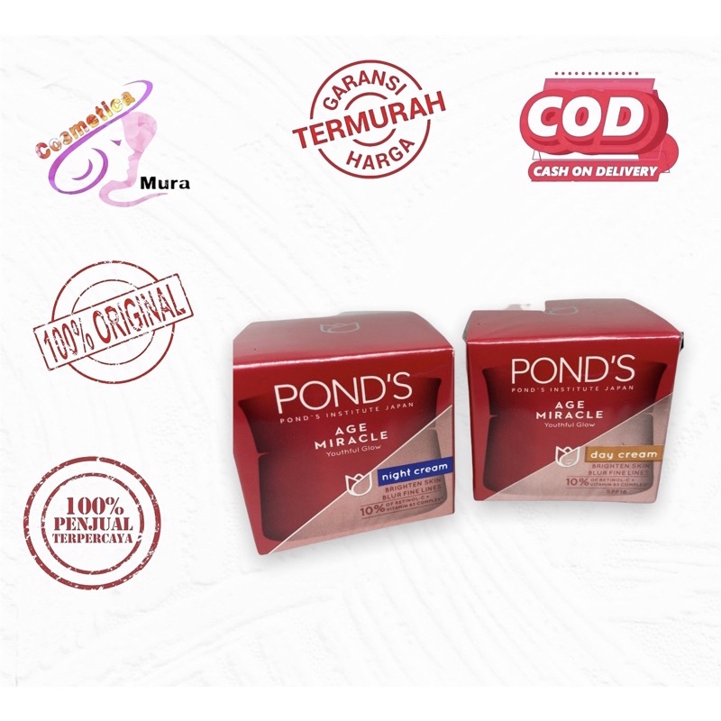 kemasan terbaru dengan formula baru / ponds age miracle / pond's age miracle cream