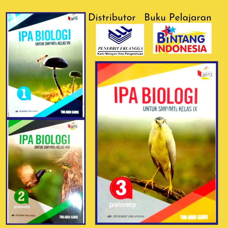 Erlangga - Buku Pelajaran IPA Biologi Kelas 1,2,3SMP/MTs Kurikulum 2013 Revisi