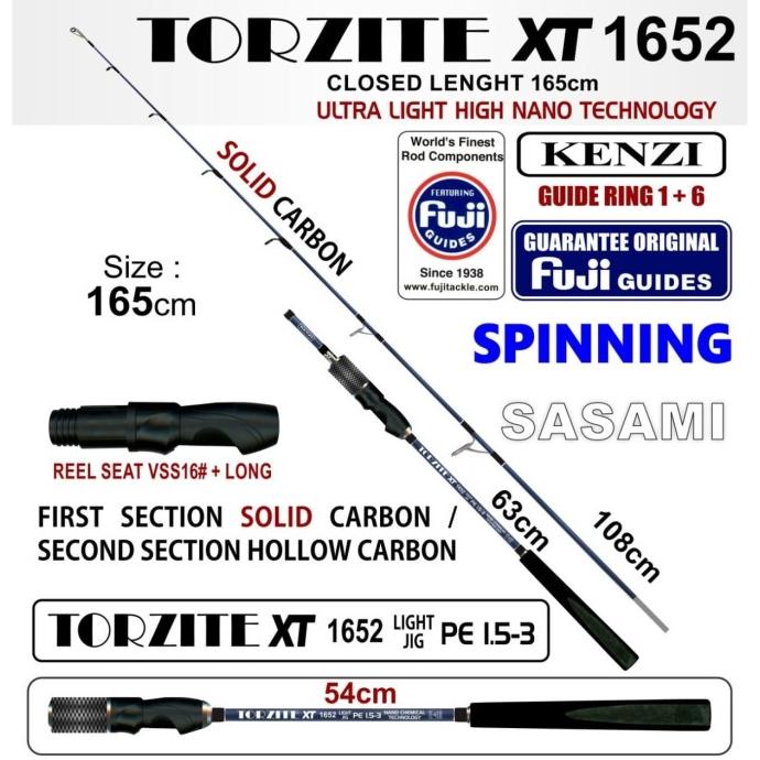 Joran Kenzi Torzite Xt Light Jig Pe 1.5-3 (Fuji Guide)