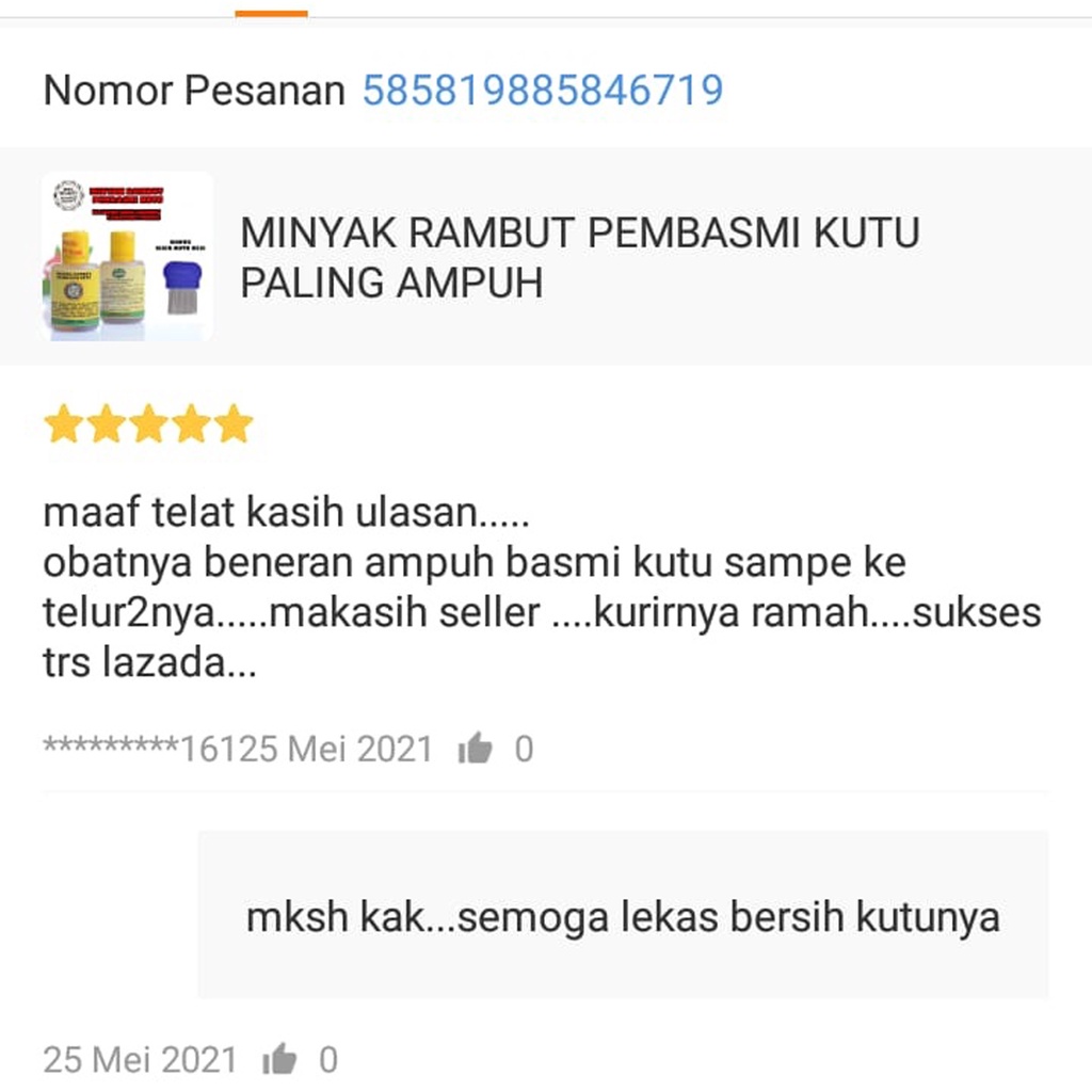 Obat Kutu Rambut Paling Ampuh Aman Untuk Semua Usia Serta Tanpa Efek Samping 40ml