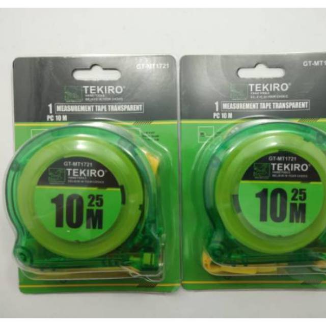 METERAN TRANSPARAN PVC 10M TEKIRO/METERAN BENING TEMBUS PANDANG/MEASUREMENT TAPE TRANSPARENT