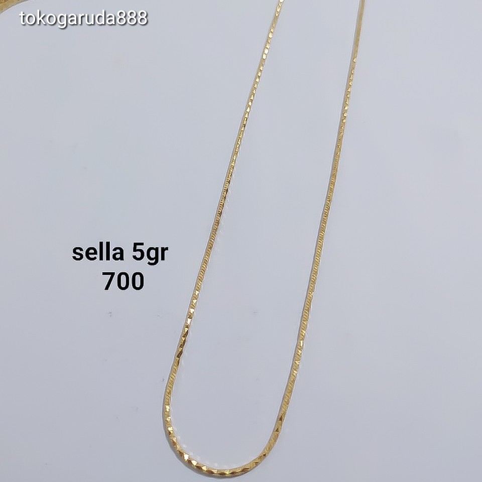 Rantai kalung anak dan dewasa emas asli kadar 750 75% aquila sella rosegold cantik murah kilat ringan kawat tegang