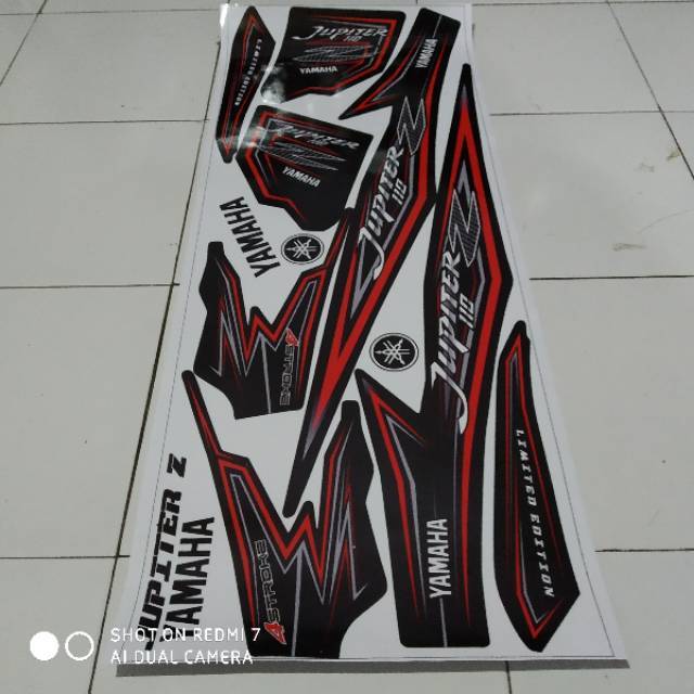 stiker motor jupiter z warna<br/> sticker striping motif grafis yamaha jupiter z 110 burhan