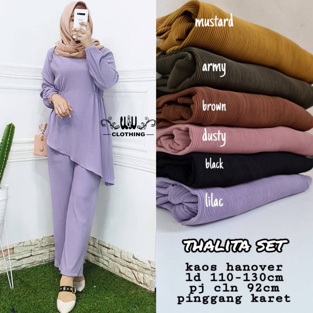SET ATASAN + BAJU - Thalita/Nomira/Nooz/Yeriana/Jeani/Agatha/Lyodra/Gamora/Chole 3 in1